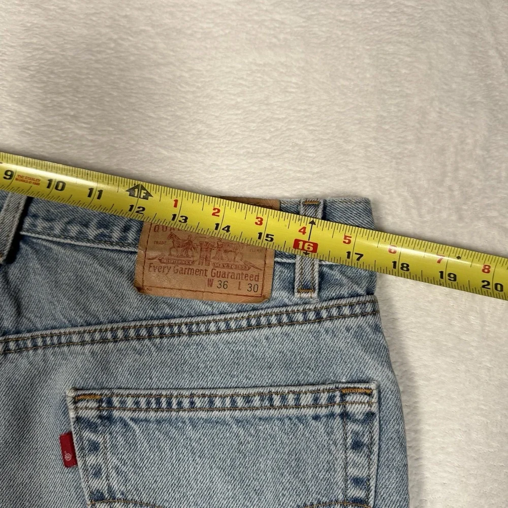 Levis Jeans Mens 36(34)x30 Blue Relaxed Fit‎ Straight Leg Vintage